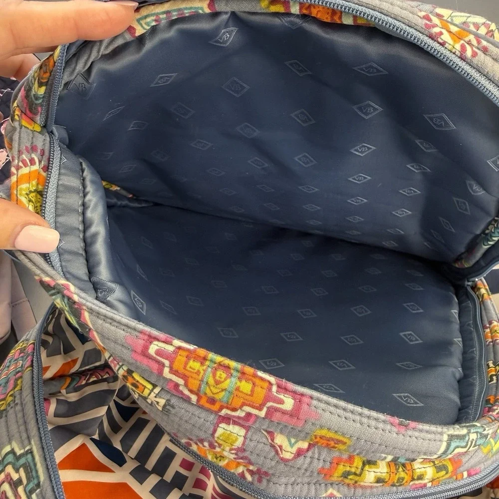 Vera Bradley Multi Color‎ Medallion Pattern Back Pack Book Bag Adjustable Straps